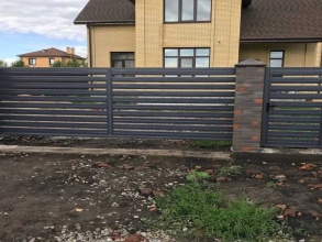 Забор жалюзи 72 метра фото в Оболенске